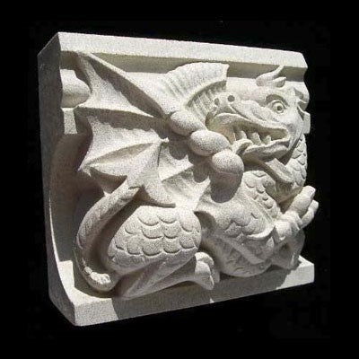 The Dragon of Wales, St David's Cathedral Roof Boss Hand Crafted in the UK Catholic Gifts