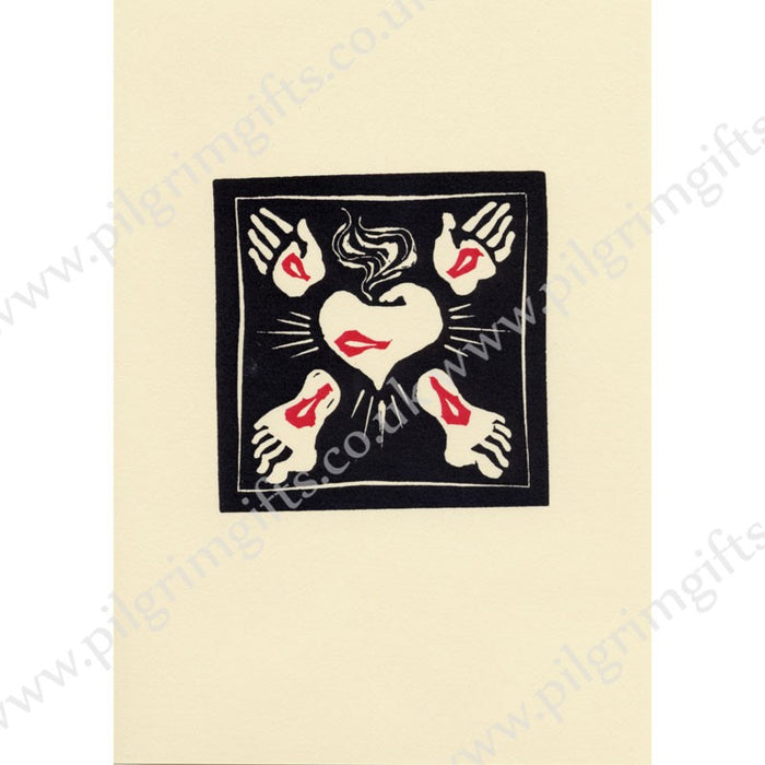 Five Wounds of Christ Greetings Card