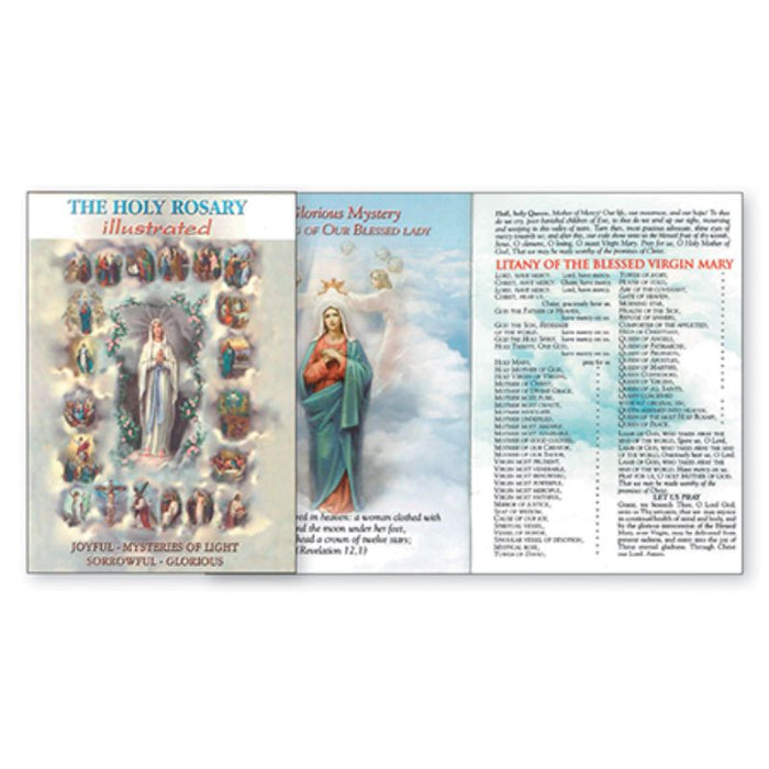 The Holy Rosary, How To Pray The Rosary Booklet Illustrated Throughout