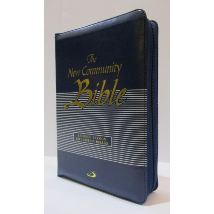 The New Community Bible - Deluxe Edition, Blue Zipped Flexibound Cover ONLY 1 X AVAILABLE