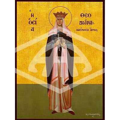 Theodora Queen of Arta Icon Size: 20cm x 26cm