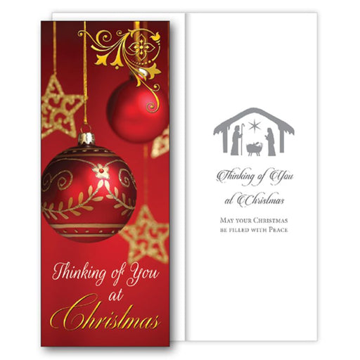 Religious Christmas Cards, Single Christmas Cards, Thinking Of You At Christmas, Single Christmas Greetings Card