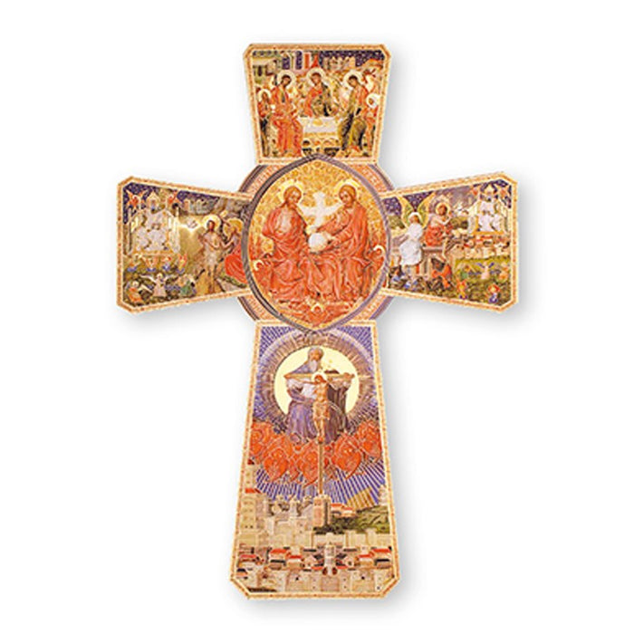 Trinity Wooden Cross, 8cm / 3.25 Inches High