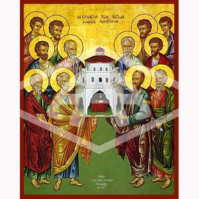 The Twelve Apostles, Mounted Icon Print Available In 2 Sizes
