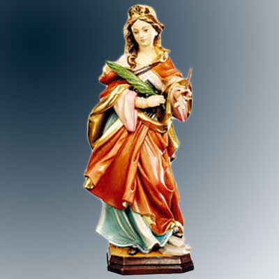 Saint Urusla Statue 25cm - 10 Inches High Woodcarving Catholic Statue