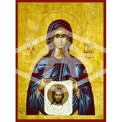 Veronica, Mounted Icon Print Size: 20cm x 26cm