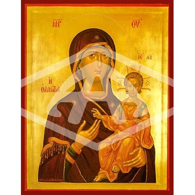 Virgin & Child Hodegetria, Mounted Icon Print Available In Various Sizes