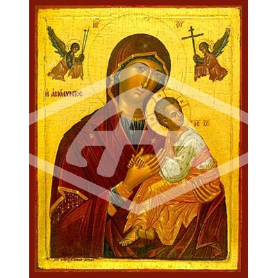 Virgin And Child of the Passion, Mounted Icon Print Available In Various Sizes