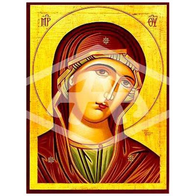 Mother Mary, Mounted Icon Print Size: 20cm x 26cm