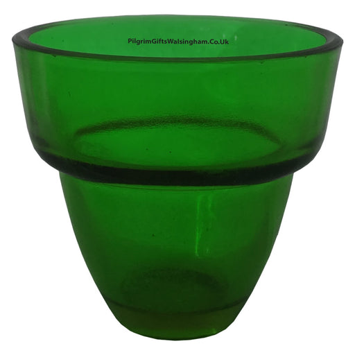 Church Sanctuary and Votum Glasses Very Large Green Votive Glass Holder For Oil and Candles