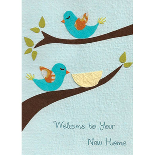 Christian Fair Trade Greetings Cards For A New Home, Welcome To Your New Home, Fair Trade Greetings Card, Blank Inside