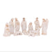 Christmas Crib Figures, Nativity Crib Figures, 9cm - 3.5 Inches High, Set of 11 Plain Ivory White Resin Figures
