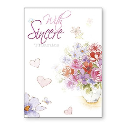 With Sincere Thanks Greetings Card