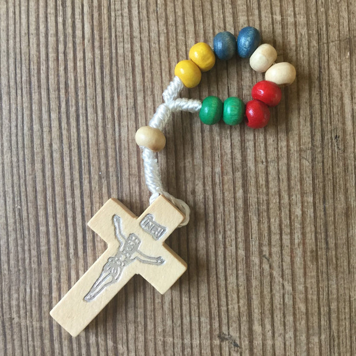 Wooden Finger Rosary Missionary Beads